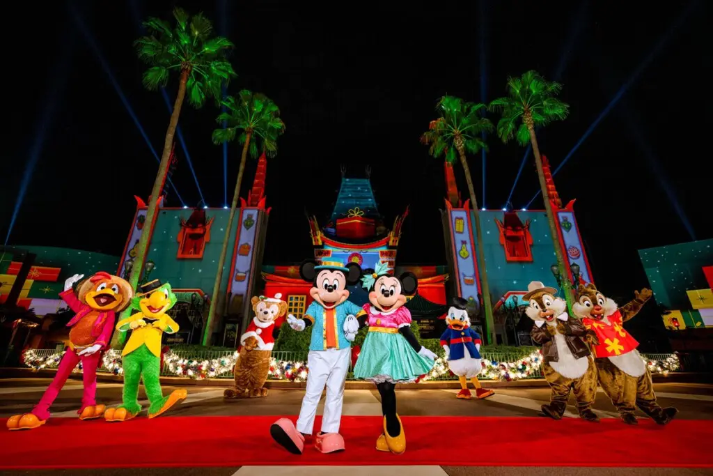 jollywood nights christmas party hollywood studios disney world 2024 characters 1